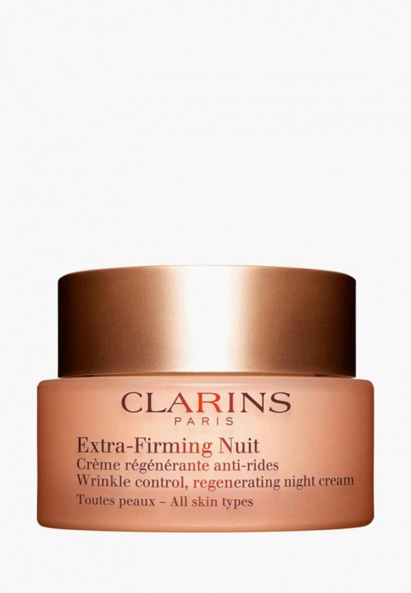 

Крем для лица Clarins, Прозрачный, Extra-Firming All Skin Types Night Cream, 50 мл