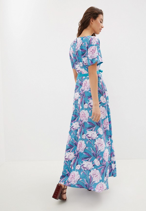 Платье Анна Голицына цвет бирюзовый  Фото 3
