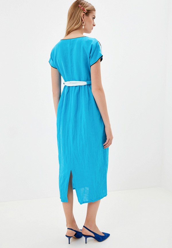 Платье Савосина цвет синий  Фото 3