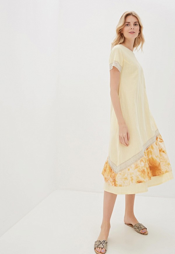 Платье Савосина цвет желтый 