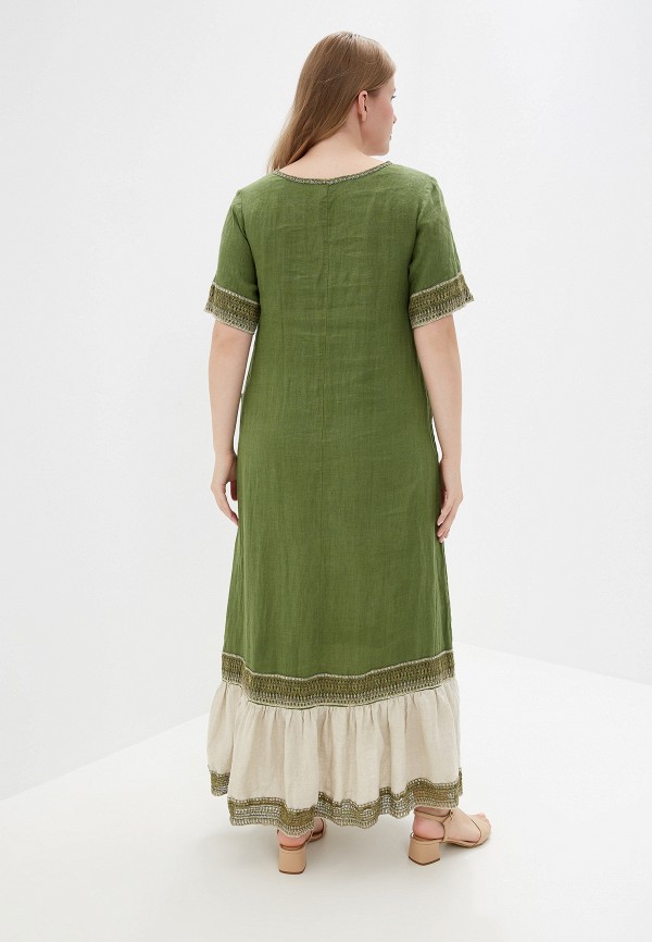 Платье Савосина цвет зеленый  Фото 3