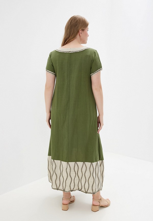 Платье Савосина цвет зеленый  Фото 3