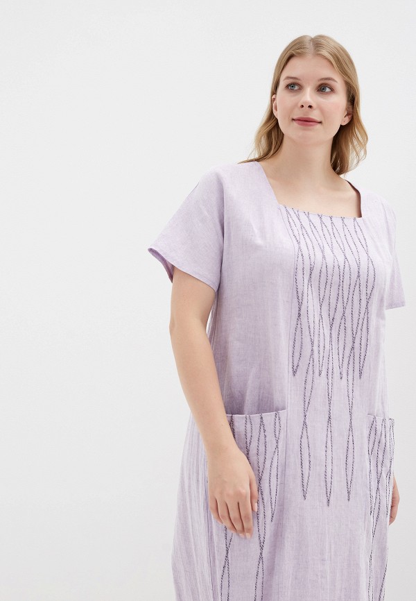 Платье Савосина цвет фиолетовый  Фото 2
