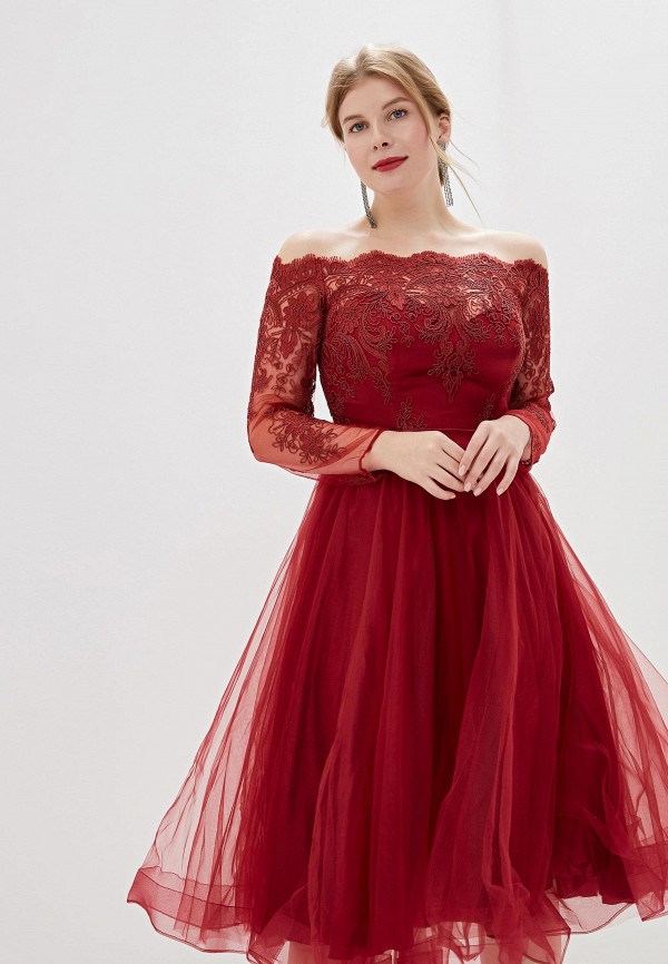 Платье Milomoor цвет бордовый  Фото 2