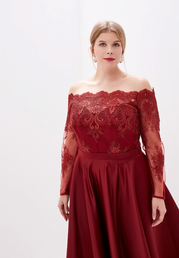 Платье Milomoor цвет бордовый  Фото 2