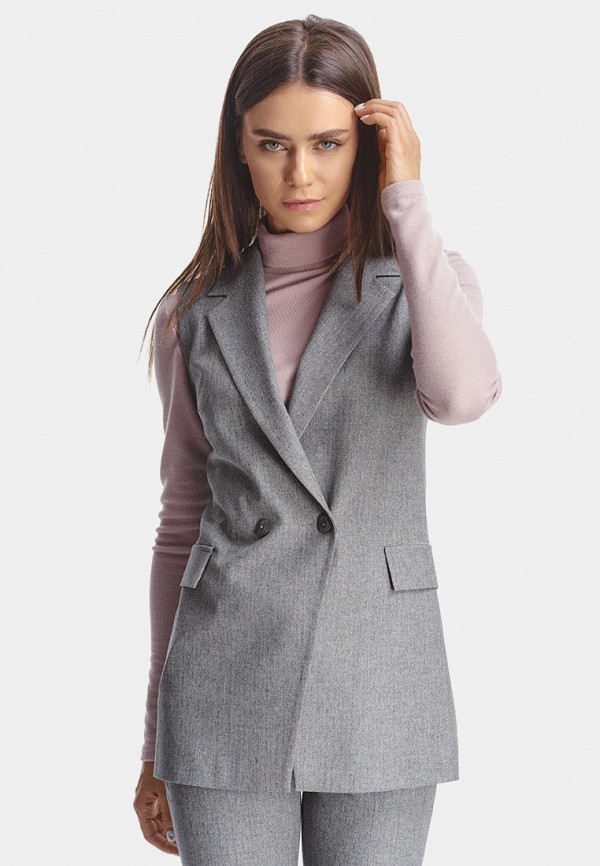 

Жилет Natali Bolgar, Серый, Natali Bolgar MP002XW0REPW