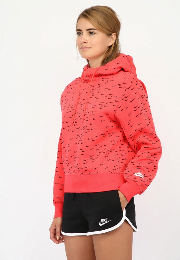 

Худи Nike, W NSW HOODIE AOP SWSH, Красный