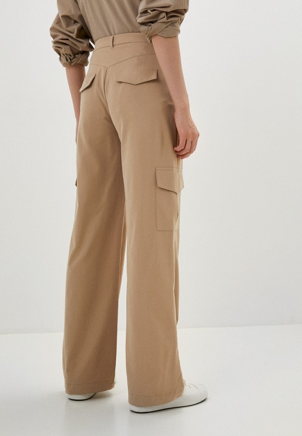 Брюки Kira Plastinina бежевый, размер 46, фото 3