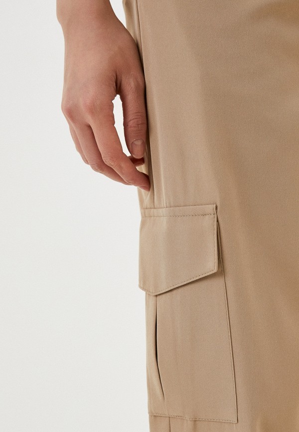 Брюки Kira Plastinina бежевый, размер 46, фото 4