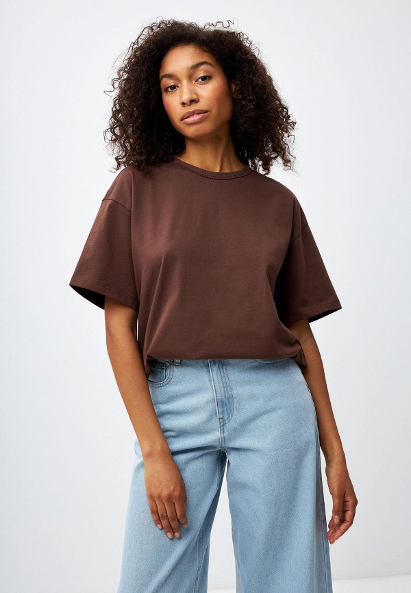 

Футболка Sela, Коричневый, MIRA OVERSIZE FIT