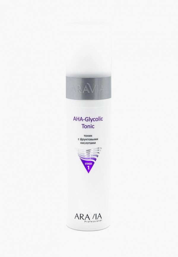 Тоник для лица Aravia Professional с фруктовыми кислотами AHA - Glycolic Tonic, 250 мл.