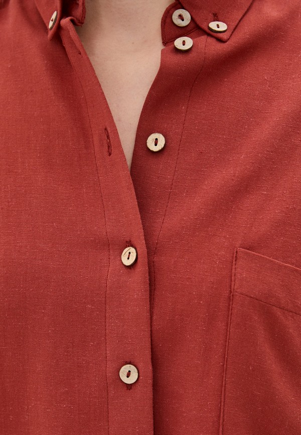 Рубашка Petrichor цвет красный  Фото 4