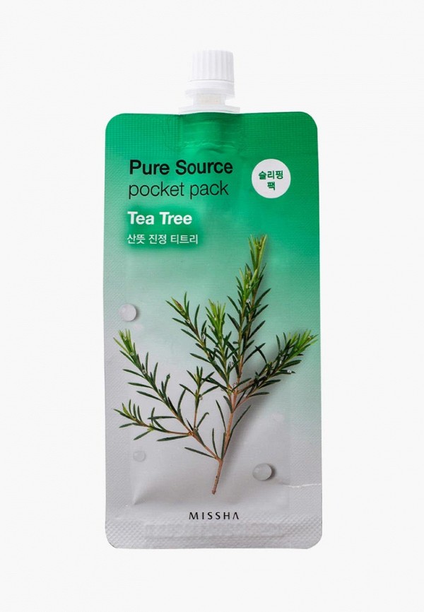 

Маска для лица Missha, Прозрачный, Pure Source Pocket Pack Tea Tree, 10 мл