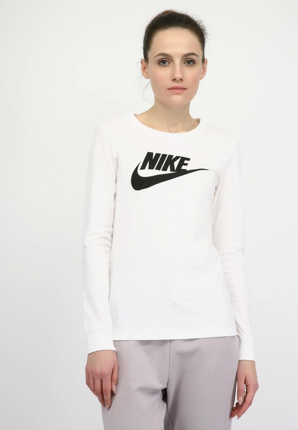 

Лонгслив спортивный Nike, Белый, W NSW TEE ESSNTL LS ICON FTR