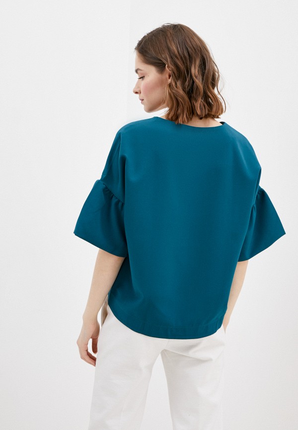 Блуза Oddwood цвет бирюзовый  Фото 3