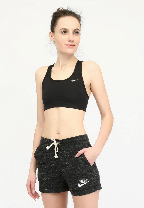 

Топ спортивный Nike, Черный, NIKE MED NON PAD BRA