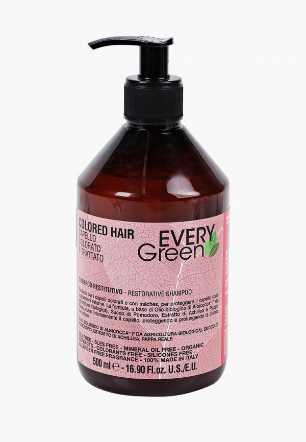 

Шампунь Dikson, Прозрачный, EVERY GREEN для защиты волос, 500 мл