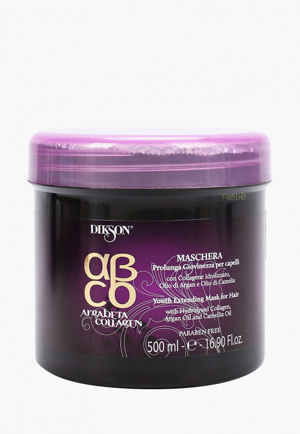 

Маска для волос Dikson, Белый, ARGABETA LINE COLLAGEN "Продление молодости", 500 мл.