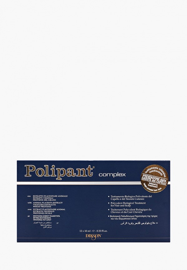 

Сыворотка для волос Dikson, Прозрачный, Ампулы против выпадения волос polipant complex 12*10 мл