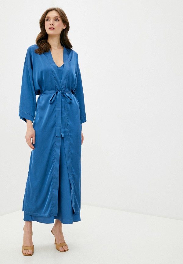 

Комплект Theone by Svetlana Ermak, Синий, Nude duo silk set