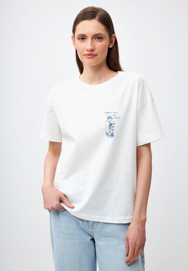 

Футболка Sela, Белый, DIANA OVERSIZE FIT