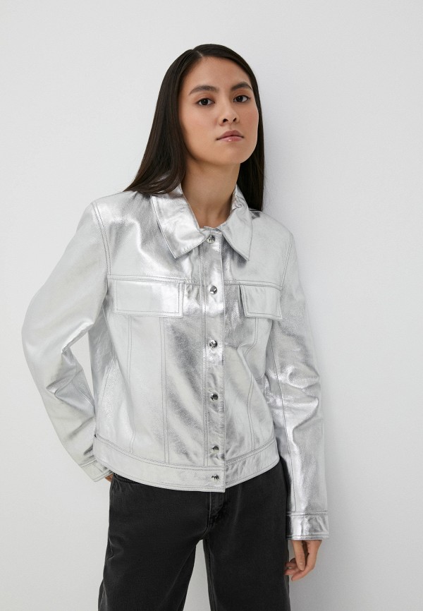 фото Куртка кожаная снежная королева