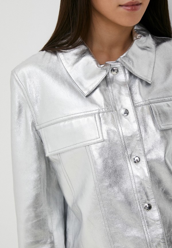 фото Куртка кожаная снежная королева