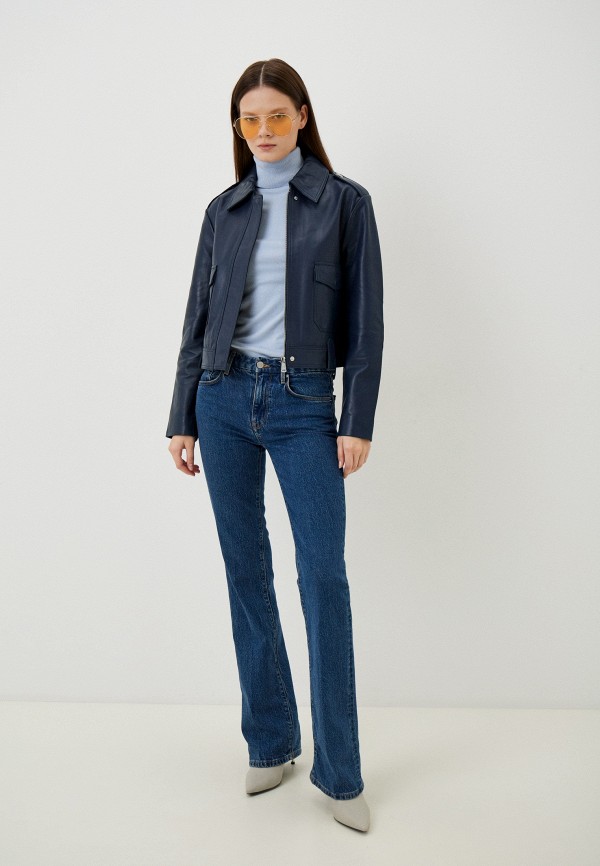 фото Куртка кожаная снежная королева