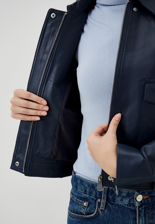 фото Куртка кожаная снежная королева