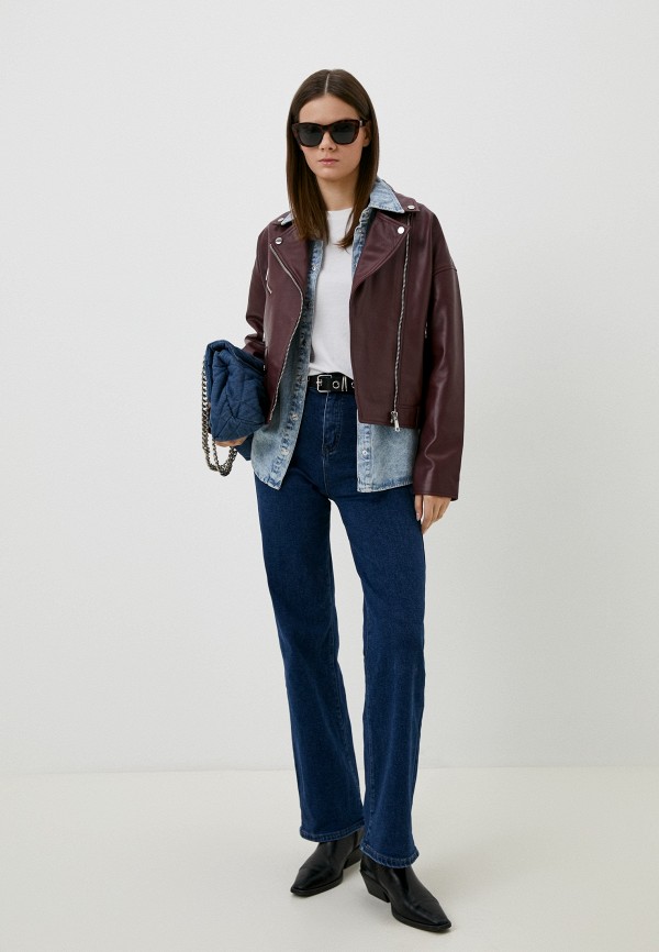 фото Куртка кожаная снежная королева