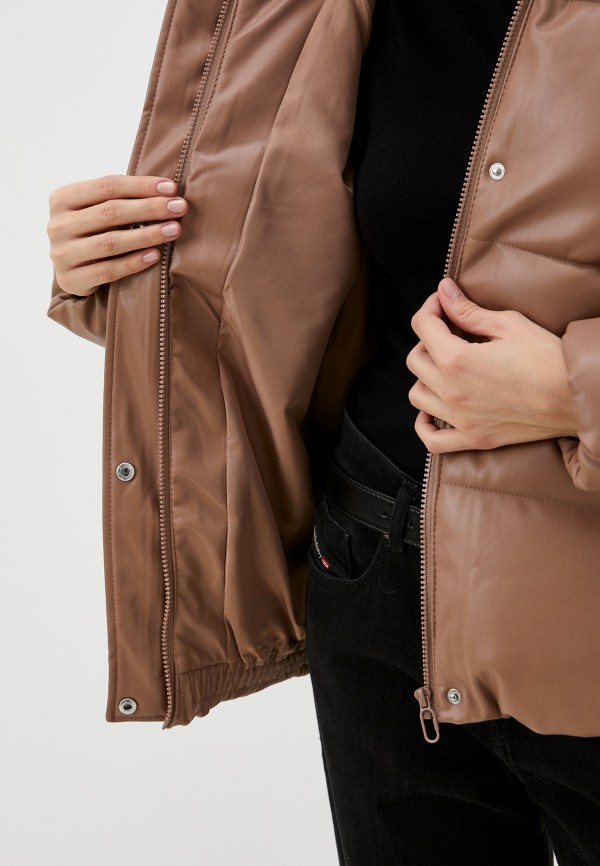 фото Куртка кожаная утепленная zolla