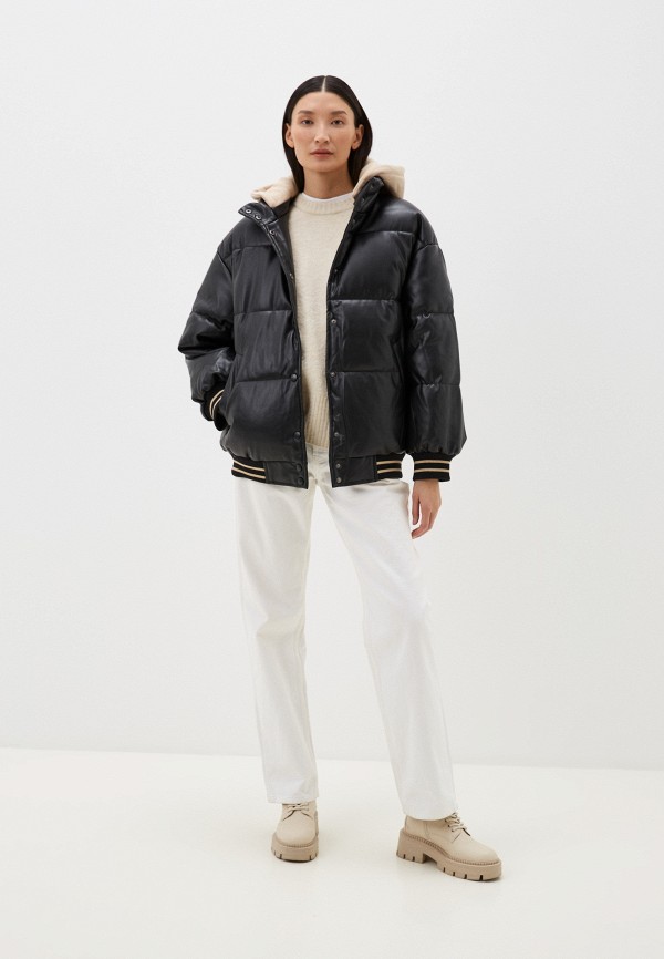 фото Куртка кожаная утепленная zolla