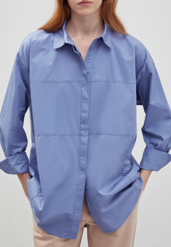 Рубашка Finn Flare цвет голубой  Фото 5