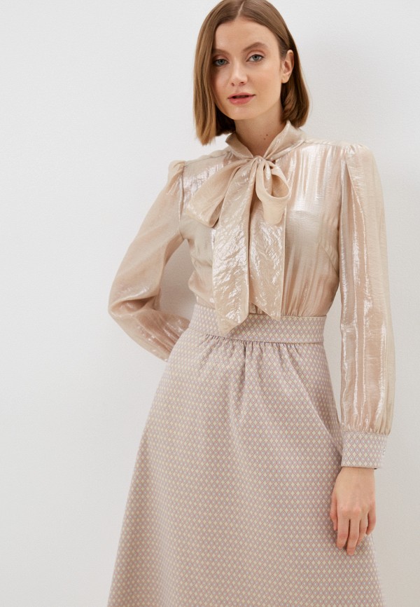 Платье Vera Lapina бежевый, размер 42, фото 2