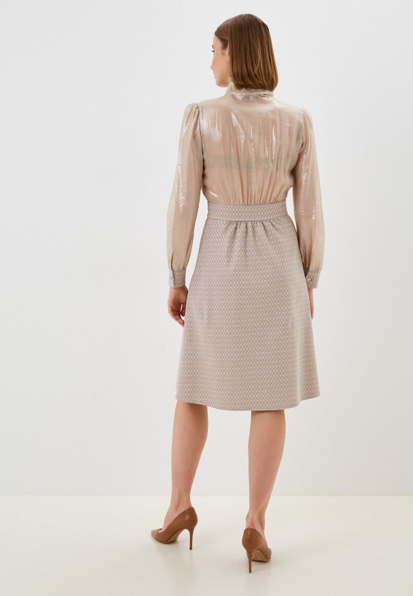 Платье Vera Lapina бежевый, размер 42, фото 3