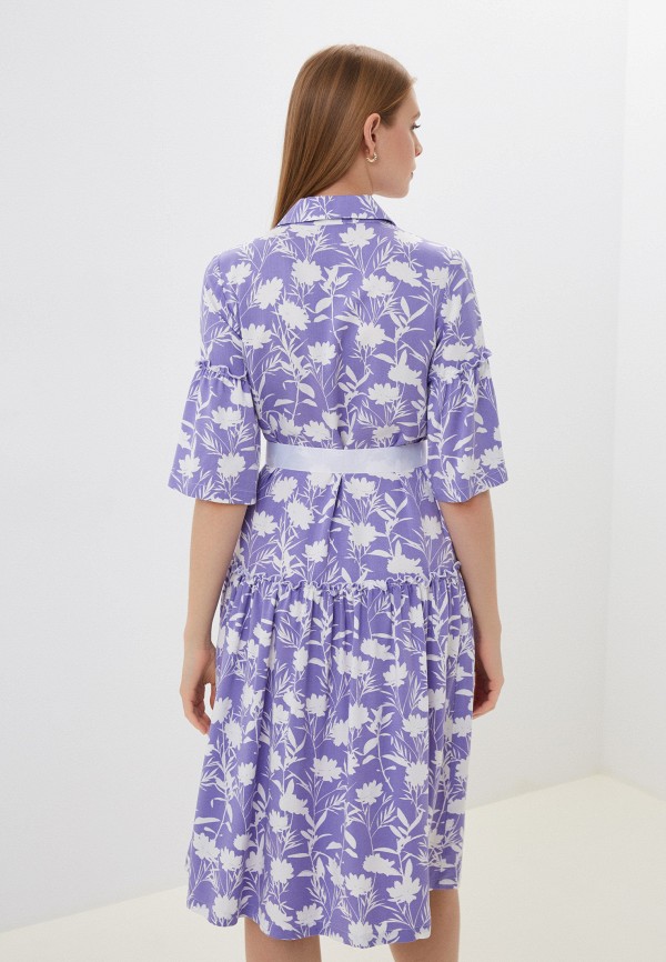 Платье Vera Lapina фиолетовый, размер 46, фото 3