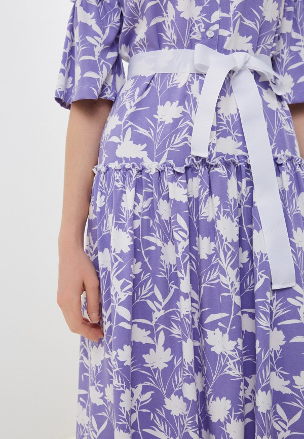 Платье Vera Lapina фиолетовый, размер 46, фото 4