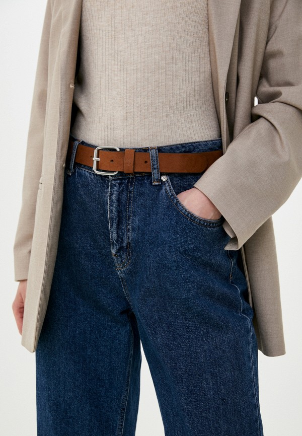 Ремень Tom Tailor коричневый, размер 100, фото 3