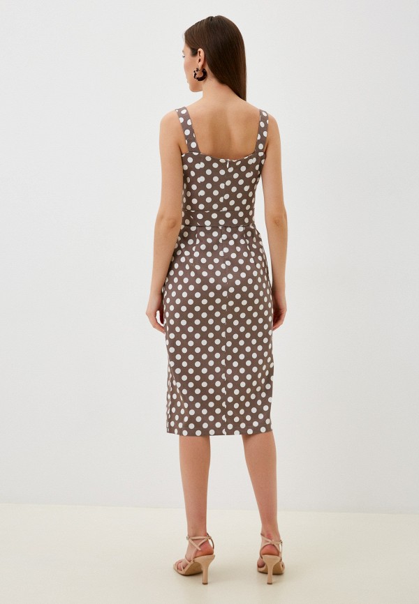 Платье Idekka коричневый, размер 44, фото 3