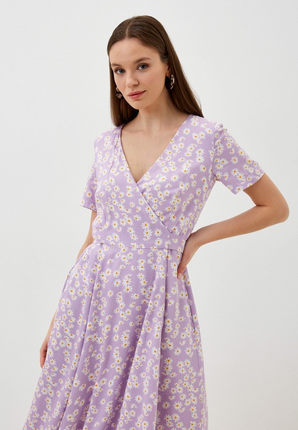 Платье Idekka фиолетовый, размер 46, фото 2