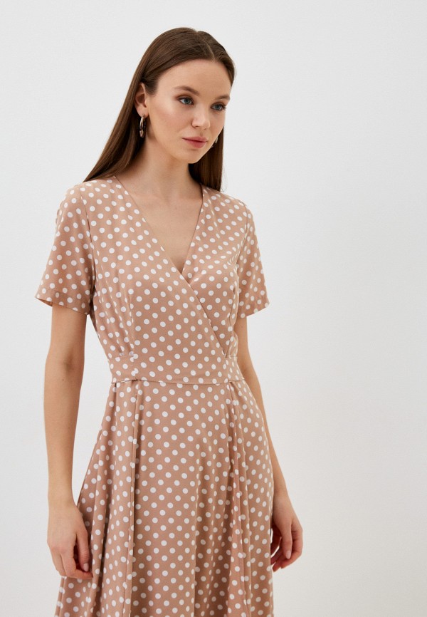 Платье Idekka бежевый, размер 46, фото 2