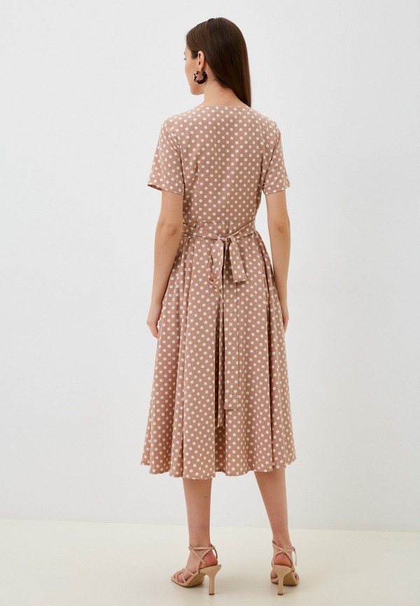 Платье Idekka бежевый, размер 46, фото 3