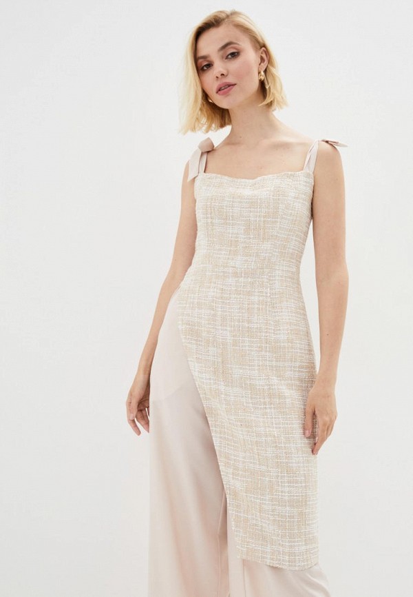 

Туника Muslin, Бежевый, Muslin MP002XW0TTQG