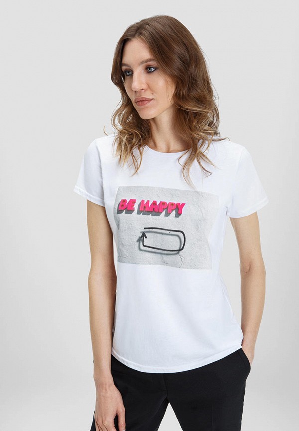 

Футболка MAYK brand for ur life, Белый, BE HAPPY