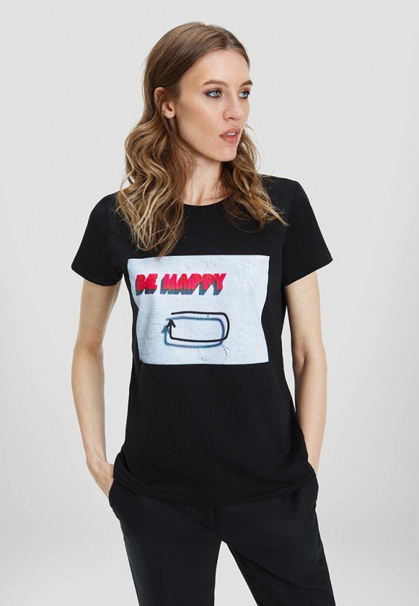 

Футболка MAYK brand for ur life, Черный, BE HAPPY
