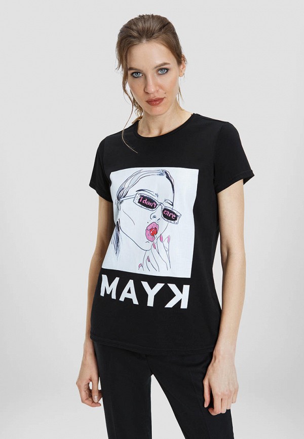 

Футболка MAYK brand for ur life, Черный, I don't care