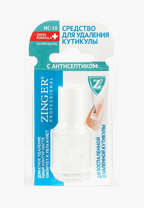 

Средство для удаления кутикулы Zinger, Белый, NC-10 с антисептиком, 12 мл