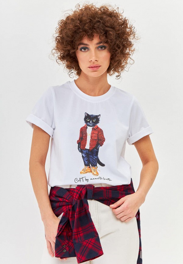

Футболка Manii'ta Lacitta, Белый, Cat
