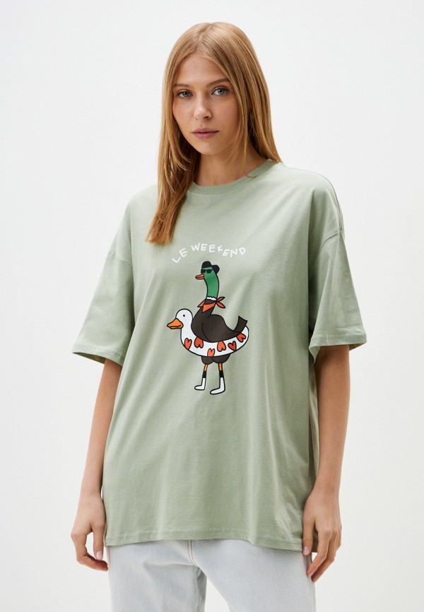 

Футболка Befree, Зеленый, Young Casual