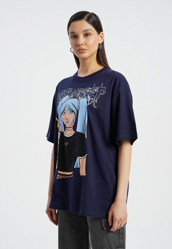 Футболка Твое синий, размер 46, фото 4